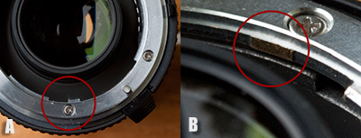 The annoying tab that needs to be removed on the lens attachment side of the TC-17EII