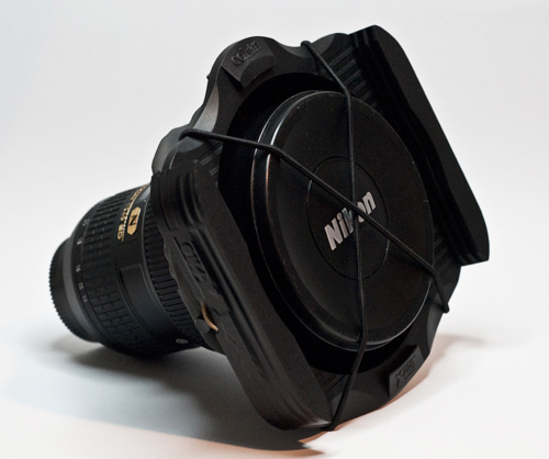 Cokin X-Pro filter holder on the Nikon 14-24 f2.8 - Front